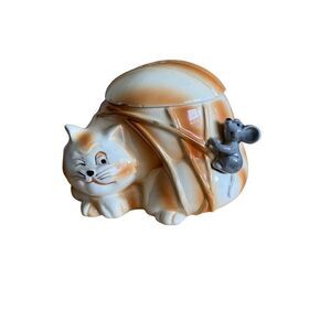 Quon Quon  vintage kotsch Kenton mouse string  yarn holder ceramic 1980s ￼